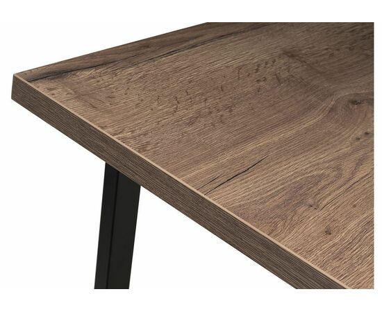 Стол деревянный Эльпатия 130 дуб велингтон / черный матовый, изображение 5 | Интернет магазин мебели и декора LifeDekor