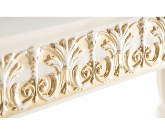 Стол деревянный Морнит молочный / золото, изображение 7 | Интернет магазин мебели и декора LifeDekor