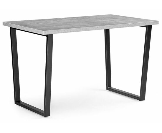 Стол деревянный Лота Лофт 140 25 мм черный матовый / бетон | Интернет магазин мебели и декора LifeDekor