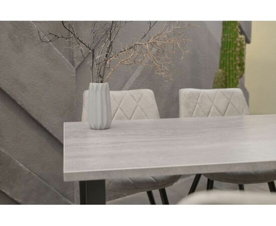 Стол деревянный Лота Лофт 140 25 мм черный матовый / бетон, изображение 10 | Интернет магазин мебели и декора LifeDekor