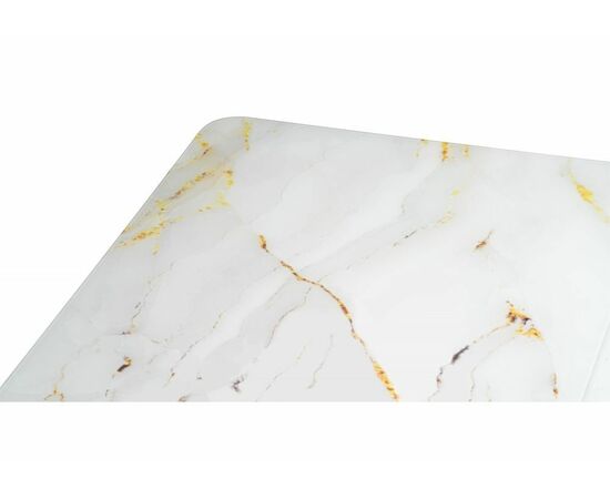 Стол стеклянный Бугун белый / золото, изображение 10 | Интернет магазин мебели и декора LifeDekor