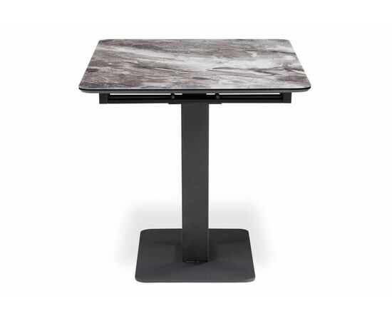 Стол стеклянный Бугун мрамор серый / черный, изображение 4 | Интернет магазин мебели и декора LifeDekor