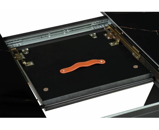 Стол стеклянный Бугун обсидиан / черный, изображение 7 | Интернет магазин мебели и декора LifeDekor