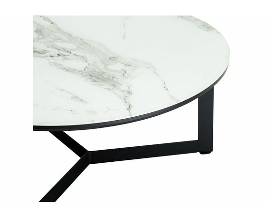Стол стеклянный Роб D-700 мрамор белый, изображение 3 | Интернет магазин мебели и декора LifeDekor
