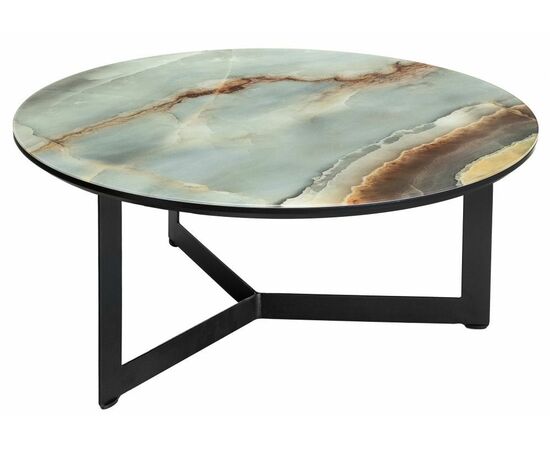 Стол стеклянный Роб D-700 мрамор голубой | Интернет магазин мебели и декора LifeDekor