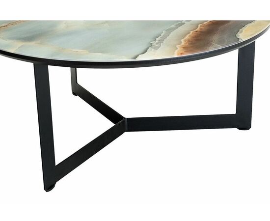 Стол стеклянный Роб D-700 мрамор голубой, изображение 4 | Интернет магазин мебели и декора LifeDekor