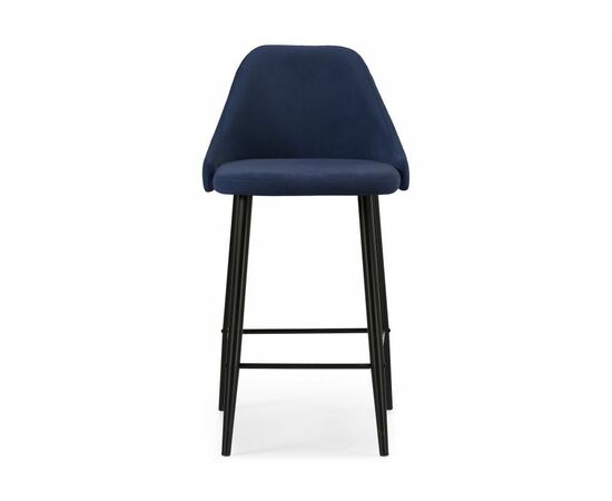 Барный стул Джама темно-синий / черный матовый, изображение 2 | Интернет магазин мебели и декора LifeDekor