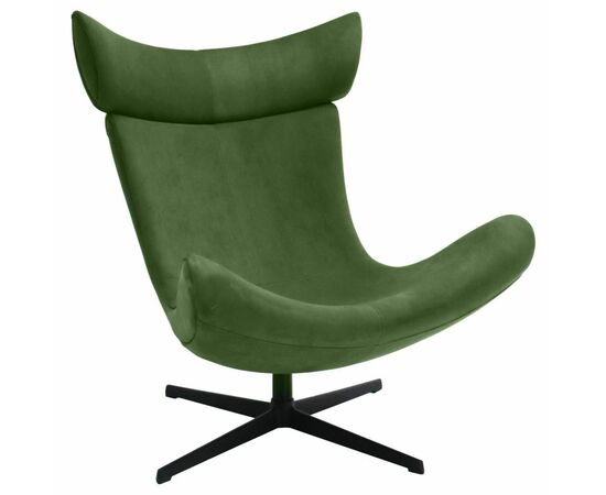 Кресло TORO зеленый, искусственная замша | Интернет магазин мебели и декора LifeDekor