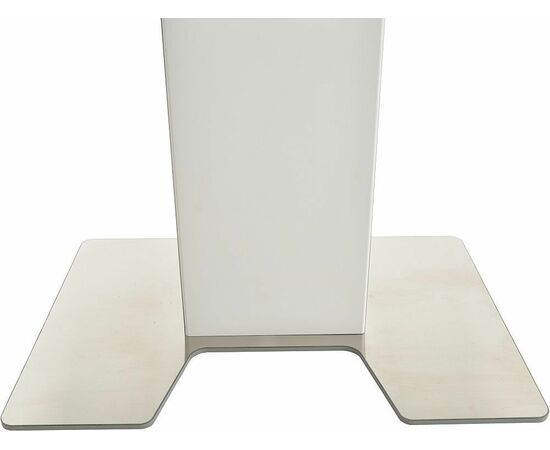 Стол «Тайбэй» стекло OPTI белое, каркас белый, изображение 7 | Интернет магазин мебели и декора LifeDekor