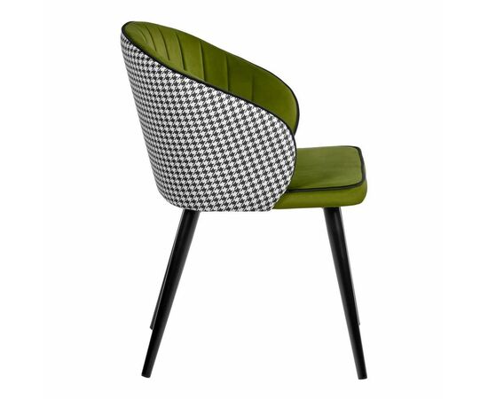 Стул Paola зеленый с жаккардом, изображение 3 | Интернет магазин мебели и декора LifeDekor