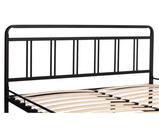 Кровать Рейк 140х200 черная, изображение 6 | Интернет магазин мебели и декора LifeDekor