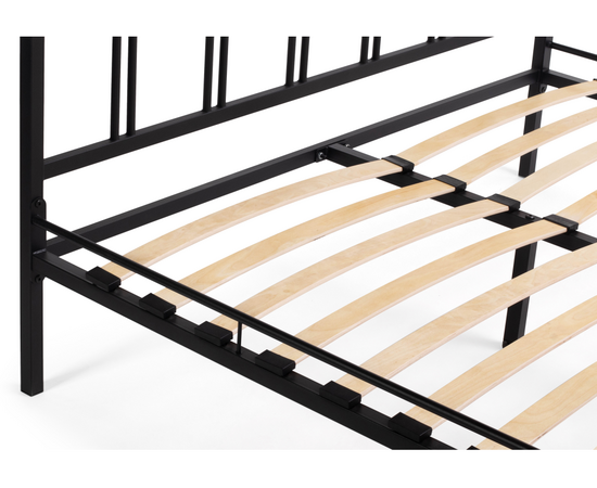 Кровать Рейк 140х200 черная, изображение 8 | Интернет магазин мебели и декора LifeDekor