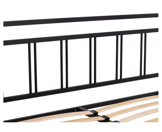 Кровать Рейк 140х200 черная, изображение 10 | Интернет магазин мебели и декора LifeDekor