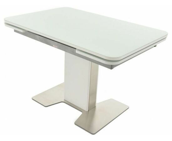 Стол «Тайбэй» стекло OPTI белое, каркас белый | Интернет магазин мебели и декора LifeDekor