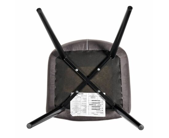 Стул Frida тёмно-серый велюр, изображение 11 | Интернет магазин мебели и декора LifeDekor