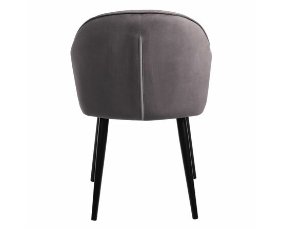 Стул Frida тёмно-серый велюр, изображение 4 | Интернет магазин мебели и декора LifeDekor