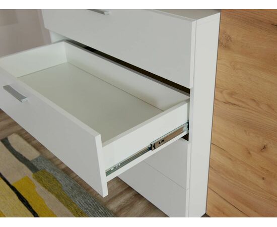 Комод «Невио-1» 1д4ящ, Дуб крафт золотой/белый, изображение 5 | Интернет магазин мебели и декора LifeDekor