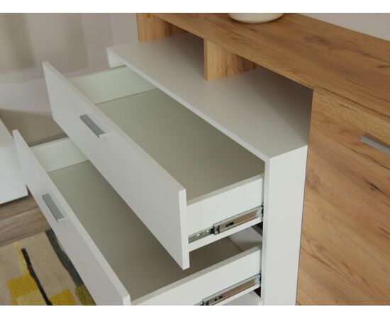 Комод «Невио-1» 1д4ящ, Дуб крафт золотой/белый, изображение 7 | Интернет магазин мебели и декора LifeDekor