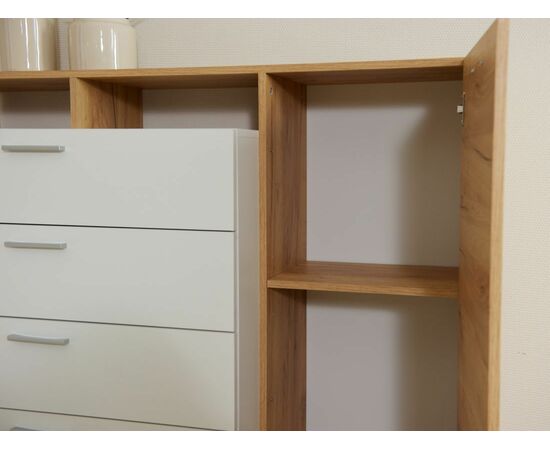 Комод «Невио-1» 1д4ящ, Дуб крафт золотой/белый, изображение 9 | Интернет магазин мебели и декора LifeDekor