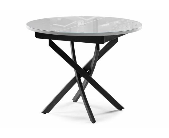 Стол Лауриц черный / белый раскладной | Интернет магазин мебели и декора LifeDekor