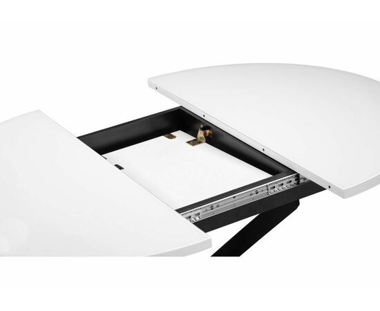 Стол Лауриц черный / белый раскладной, изображение 4 | Интернет магазин мебели и декора LifeDekor