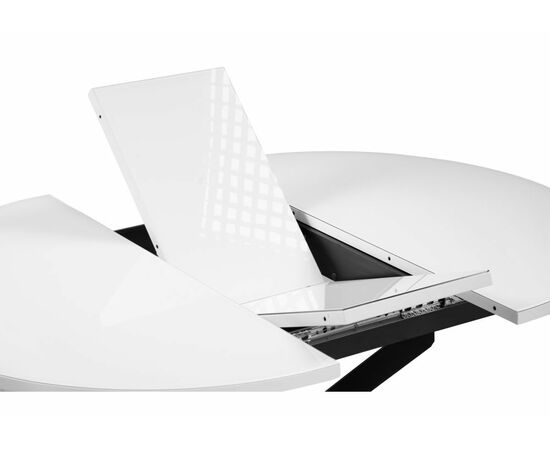 Стол Лауриц черный / белый раскладной, изображение 5 | Интернет магазин мебели и декора LifeDekor