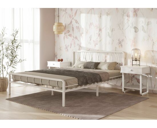 Кровать КМД 18 КЛЭР 160 белый, изображение 4 | Интернет магазин мебели и декора LifeDekor