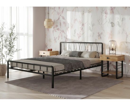 Кровать КМД 18 КЛЭР 140 черный, изображение 6 | Интернет магазин мебели и декора LifeDekor