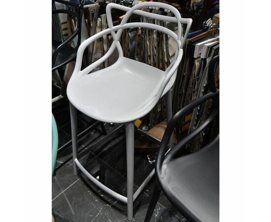 Стул полубарный Masters серый, Цвет: Серый, изображение 7 | Интернет магазин мебели и декора LifeDekor