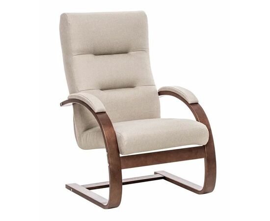 Кресло Монэ (Орех текстура / ткань Малмо 05) | Интернет магазин мебели и декора LifeDekor