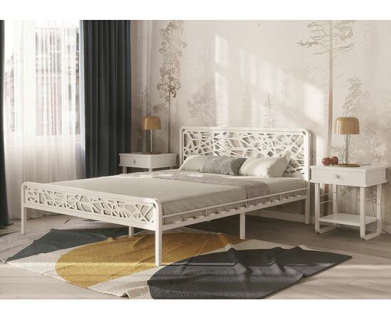 Кровать КМД 16 ОРИОН 160 белый, изображение 4 | Интернет магазин мебели и декора LifeDekor