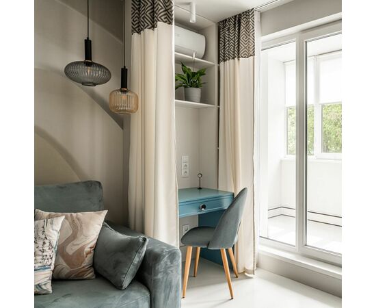 Стул Cleo сине-серый, Цвет: Сине-серый, изображение 7 | Интернет магазин мебели и декора LifeDekor