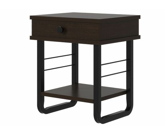 Тумба прикроватная ГРЕТА ММД 205 чёрный/венге | Интернет магазин мебели и декора LifeDekor