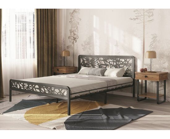 Тумба прикроватная ГРЕТА ММД 205 чёрный/дуб вотан, изображение 6 | Интернет магазин мебели и декора LifeDekor