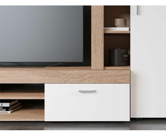 Стенка «Орфей», Дуб сонома/белый, изображение 4 | Интернет магазин мебели и декора LifeDekor