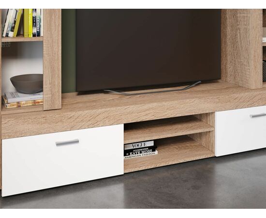 Стенка «Орфей», Дуб сонома/белый, изображение 5 | Интернет магазин мебели и декора LifeDekor