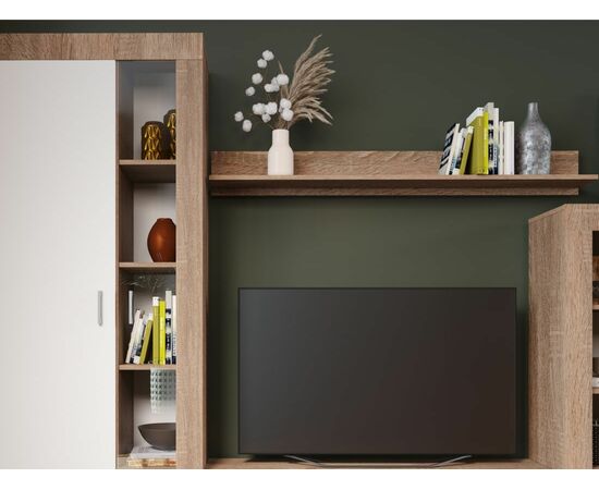 Стенка «Орфей», Дуб сонома/белый, изображение 7 | Интернет магазин мебели и декора LifeDekor