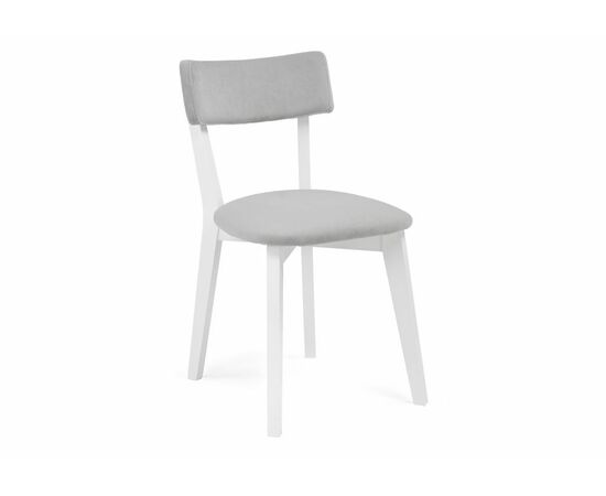 Стул деревянный Гилмар серый велюр / белый | Интернет магазин мебели и декора LifeDekor