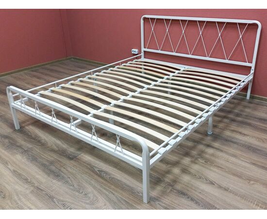 Кровать КМД 18 КЛЭР 140 белый, изображение 2 | Интернет магазин мебели и декора LifeDekor