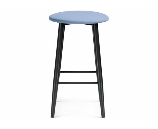 Барный стул Гангток катания дасти блю / черный матовый, изображение 2 | Интернет магазин мебели и декора LifeDekor
