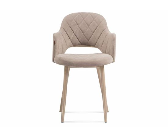 Стул Гутрид ромбы спереди капучино, изображение 2 | Интернет магазин мебели и декора LifeDekor