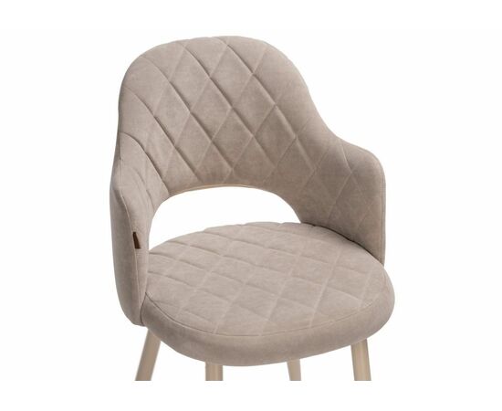 Стул Гутрид ромбы спереди капучино, изображение 5 | Интернет магазин мебели и декора LifeDekor