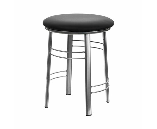 Табурет для кухни Shado 03 №5 Хром 3022, Цвет обивки: серый, Цвет каркаса: серый | Интернет магазин мебели и декора LifeDekor