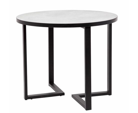 Стол круглый "Лофт Зиг-Заг" (ЛДСП 32 мм /Мрамор сетте 1468/ кромка чёрная), изображение 5 | Интернет магазин мебели и декора LifeDekor