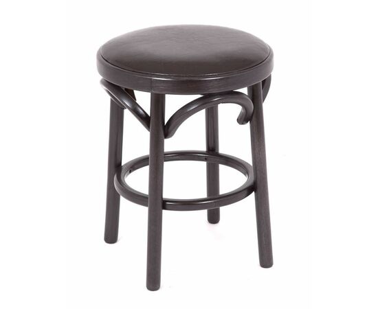 Табурет Венский мягкий (венге, экокожа коричневая) | Интернет магазин мебели и декора LifeDekor