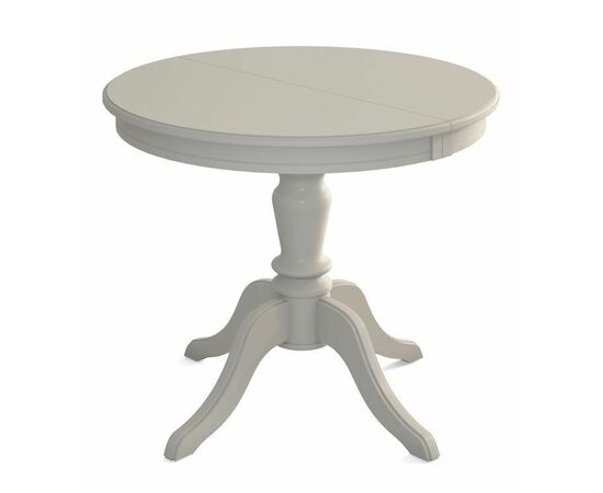 Стол обеденный круглый Эгина-2 90(130)х90х75 (Эмаль тон 11//шпон бук) тип 2 | Интернет магазин мебели и декора LifeDekor