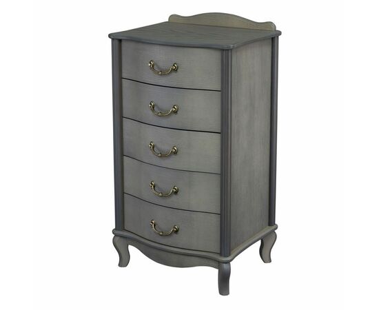 Комод "Джульетта" узкий 5 ящ.(серый ясень) Вис | Интернет магазин мебели и декора LifeDekor