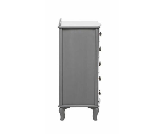 Комод "Джульетта" узкий 5 ящ.(серый ясень) Вис, изображение 3 | Интернет магазин мебели и декора LifeDekor