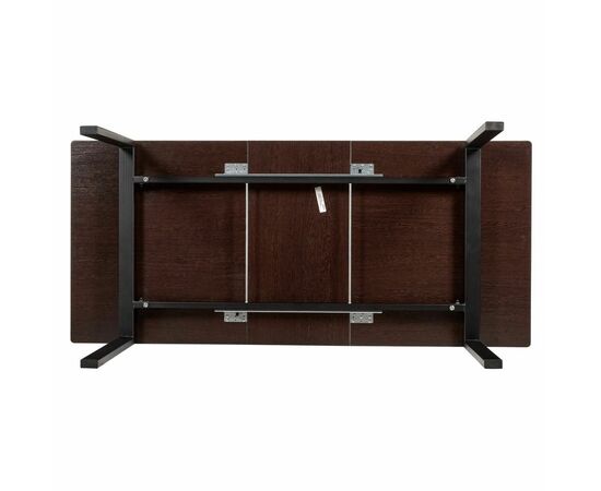 Стол Areal раскладной 140-180х80х75 чёрный мрамор с чёрными ножками, изображение 13 | Интернет магазин мебели и декора LifeDekor