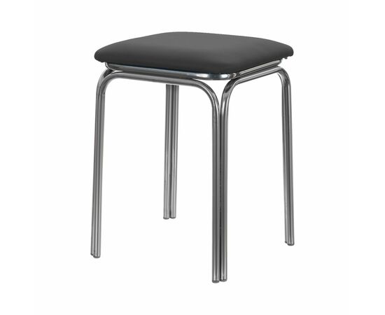 Табурет для кухни Shado 01 №5 хром 3022, Цвет обивки: серый, Цвет каркаса: хром | Интернет магазин мебели и декора LifeDekor
